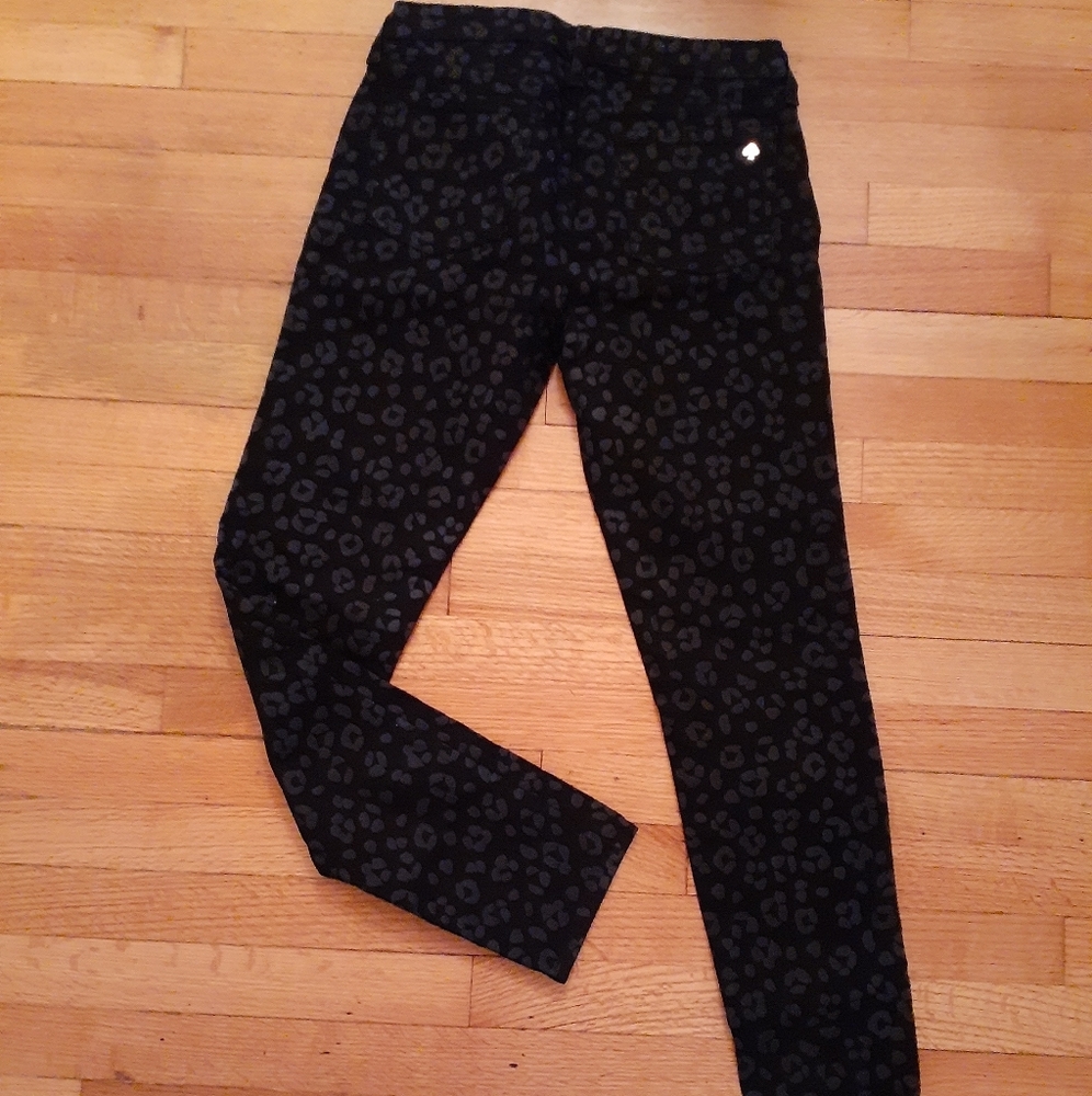 Kate Spade Black Leopard Jeans - sz 29